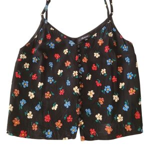 Madewell Black Floral Camisole